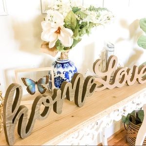Home + Love Wooden Signs 💘
